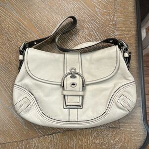Authentic Coach bag, White.